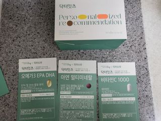 [닥터잇츠] 개인맞춤형 건강기능식품_2종 중 택 1 — 5점을 준 리뷰어가 2024년 1월 올린 사용 사진