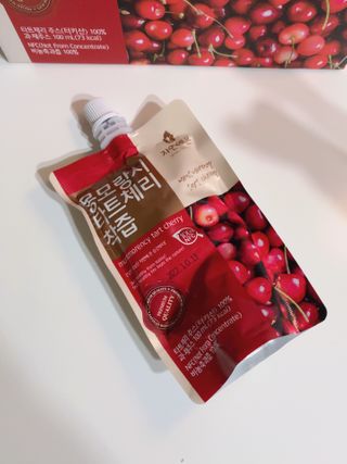 자연에온 몽모랑시 타트체리 착즙 100mL 10개입 2BOX — 5점을 준 리뷰어가 2021년 1월 올린 사용 사진
