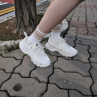 [사이즈가 있는 양말 필로이] 여자 골프 스포츠 중목 양말 2족 세트【 S, M, L 】3가지 사이즈 — 4점을 준 리뷰어가 2022년 9월 올린 사용 사진