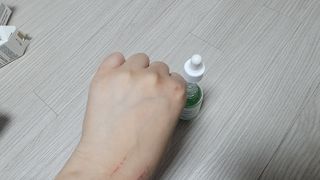 [녹산] 그린 솔루션 멀티 수분 앰플 + 그린 솔루션 멀티 수분크림 — 4점을 준 리뷰어가 2022년 10월 올린 사용 사진