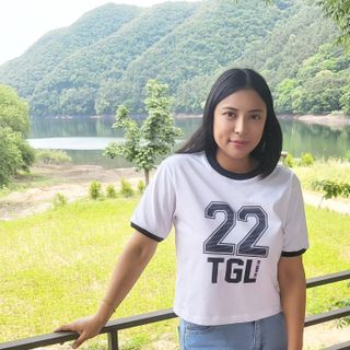 더그린랩 WOMEN SPORTY 22 CROP SHORT SLEEVE — 5점을 준 리뷰어가 2023년 6월 올린 사용 사진