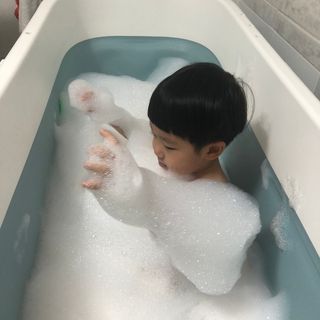 버블데이 배쓰밤 거품입욕제 버블바 6종 — 5점을 준 리뷰어가 2021년 8월 올린 사용 사진