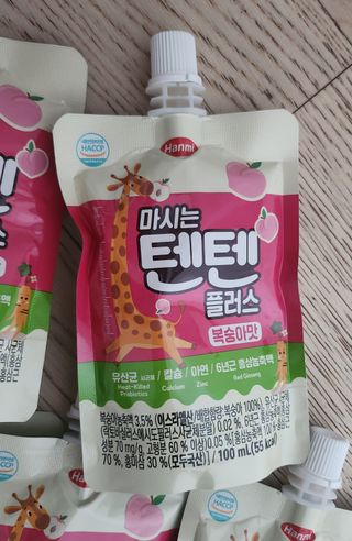 나우캠페인용 [한미사이언스] 우리 아이 튼튼, 엄마 마음 든든! 마시는텐텐 플러스 (100ml*10입) — 5점을 준 리뷰어가 2023년 12월 올린 사용 사진