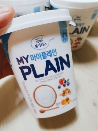 떠먹는불가리스 마이플레인 요거트 435g 6개입 — 5점을 준 리뷰어가 2021년 4월 올린 사용 사진