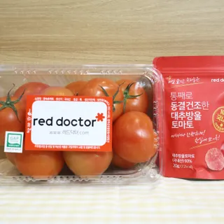 레드닥터 완숙토마토 + 통째로 동결건조한 대추방울토마토 — 5점을 준 리뷰어가 2022년 12월 올린 사용 사진