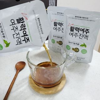 참유원 특허제조 활력 여주진액 여주즙 50포 — 5점을 준 리뷰어가 2022년 1월 올린 사용 사진