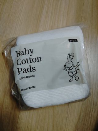 디어엘로디 프리미엄 유기농 베이비 솜티슈 40매 3 + 1 PACK — 5점을 준 리뷰어가 2021년 3월 올린 사용 사진
