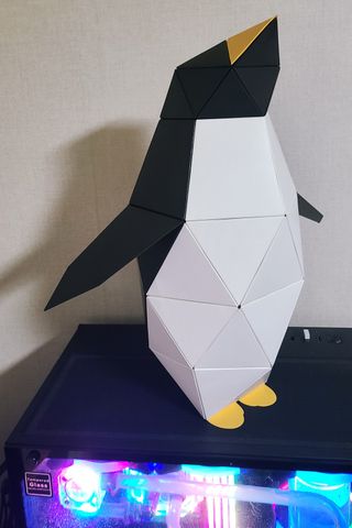 [폴리곤즈] 허들린 패밀리 DIY 블록 세트 (허들린 펭귄 블록+미니허들린 펭귄 블록) — 5점을 준 리뷰어가 2022년 4월 올린 사용 사진