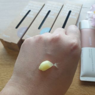 [후르디아] 끈적임 없는 착한성분 비건  핸드크림 3종 — 5점을 준 리뷰어가 2021년 2월 올린 사용 사진