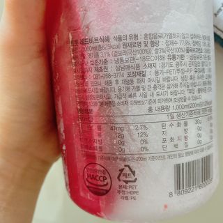 트롯전통식혜 트롯레드비트식혜 1리터 +500리터 — 5점을 준 리뷰어가 2021년 5월 올린 사용 사진