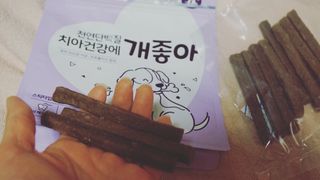My Pet Care 천연단백질 치아건강에 개좋아 — 5점을 준 리뷰어가 2021년 1월 올린 사용 사진