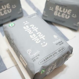 블루블루 유기농 순면 커버 생리대 — 5점을 준 리뷰어가 2021년 2월 올린 사용 사진