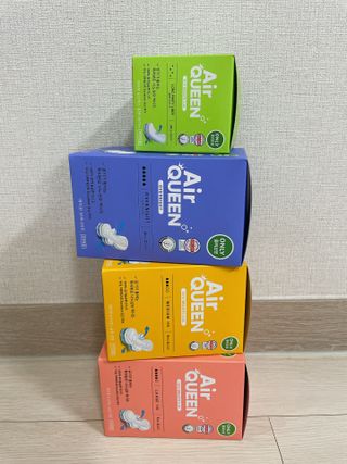 에어퀸 뉴브레스 유기농 생리대 4종 (팬티라이너 20P + 중형 10P + 대형 10P + 오버나이트 8P)_체험단 — 5점을 준 리뷰어가 2024년 5월 올린 사용 사진