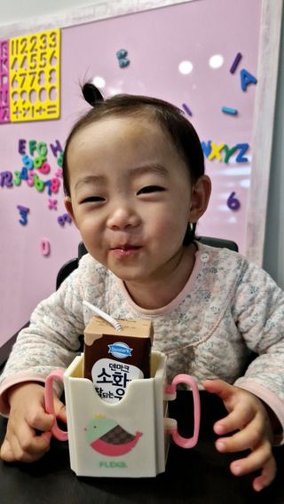 [구매평]덴마크 소화가 잘되는 우유로 만든 초코, 190ml, 24개 — 5점을 준 리뷰어가 2025년 2월 올린 사용 사진