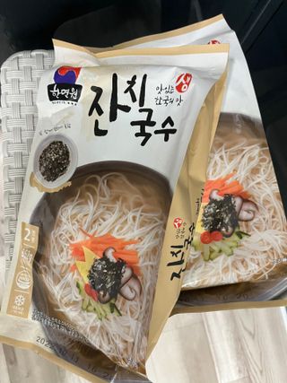 [한면원] 잔치국수 2인분 — 4점을 준 리뷰어가 2022년 7월 올린 사용 사진