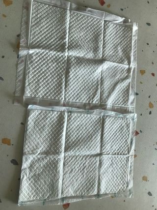 아베크 펫 와이드 프리미엄 중형 애견 강아지 배변 패드 54매 1팩 45g — 4점을 준 리뷰어가 2021년 7월 올린 사용 사진
