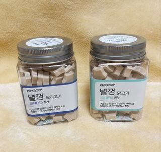 페페로니 자기전에 먹는 저알러지 껌 세트 치킨+오리 — 5점을 준 리뷰어가 2021년 7월 올린 사용 사진