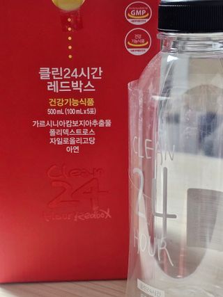 클린24시간 레드박스 1BOX(5포) + 전용보틀(500ml) — 4점을 준 리뷰어가 2024년 2월 올린 사용 사진
