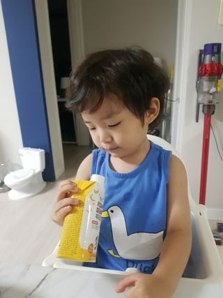 메디웰 페디아드링크 미니 바나나맛 — 5점을 준 리뷰어가 2021년 7월 올린 사용 사진