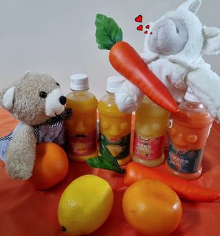 탐라원 제주의 맛, 몬딱주스 4종세트 - 한라봉몬딱주스, 천혜향몬딱주스, 청귤에이드, 당근몬딱주스 — 5점을 준 리뷰어가 2021년 7월 올린 사용 사진