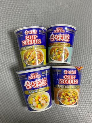 NISSIN 닛신 컵누들  4종 - 씨푸드오리지날, 씨푸드 스파이시, 씨푸드 커리, 씨푸드 XO소스 — 5점을 준 리뷰어가 2023년 1월 올린 사용 사진