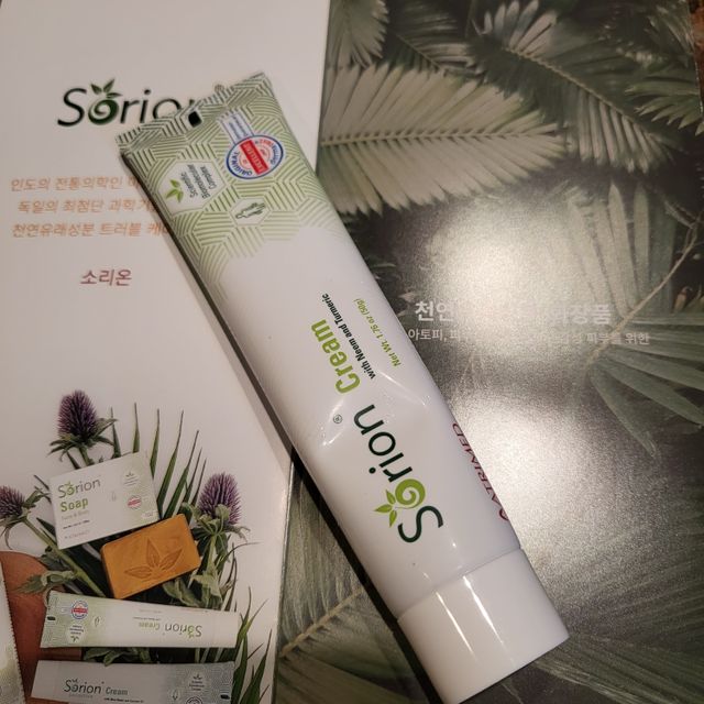 건선/아토/습진/민감성 피부 천연보습진정크림 소리온 크림 & 센시티브 크림 50g 리뷰 사진