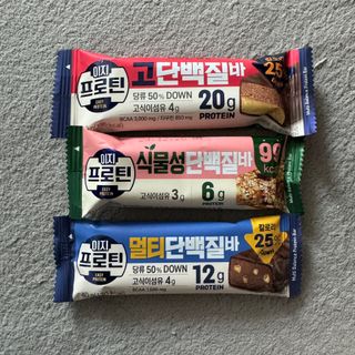 이지프로틴바 3종x각 2ea (고단백질바, 멀티단백질바, 식물성단백질바) — 4점을 준 리뷰어가 2024년 3월 올린 사용 사진