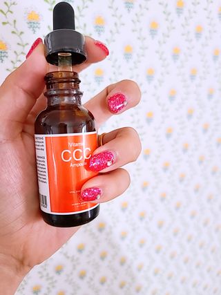 더마 사이언스 비타민 CCC 앰플 기미 브라이트닝 세럼 30ml — 5점을 준 리뷰어가 2021년 8월 올린 사용 사진