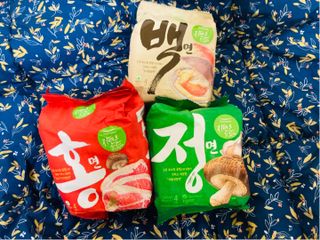 [풀무원] 자연은맛있다 정면, 백면, 홍면  세트 — 4.5점을 준 리뷰어가 2021년 4월 올린 사용 사진