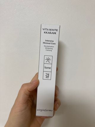 [NEW_버진팜스 깨죽크림] 쓱- 바르면 잡티가 사라지는 광/톤/결 비타민크림 — 5점을 준 리뷰어가 2021년 10월 올린 사용 사진