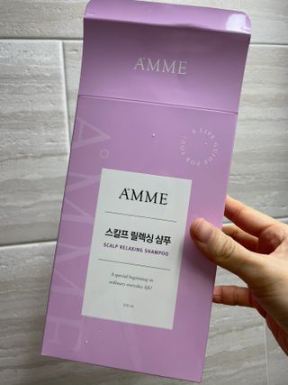 아므 스칼프 릴렉싱 샴푸 — 5점을 준 리뷰어가 2021년 3월 올린 사용 사진