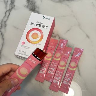 [인디닥터] 면역 생생 핑크 이뮨 젤리 — 4점을 준 리뷰어가 2022년 3월 올린 사용 사진