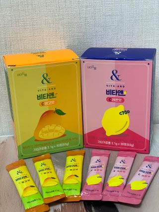 비타앤C 레몬맛, 망고맛 — 4.5점을 준 리뷰어가 2021년 5월 올린 사용 사진
