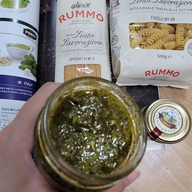 이탈리안 프리미엄 파스타 룸모 Rummo 파스타 2종 + 바질 페스토 + 블랙 트러플 페이스트 리뷰 사진