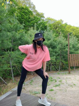 [딕시] 힙 플랙션 레깅스 HIP FLEXION Leggings — 5점을 준 리뷰어가 2022년 5월 올린 사용 사진