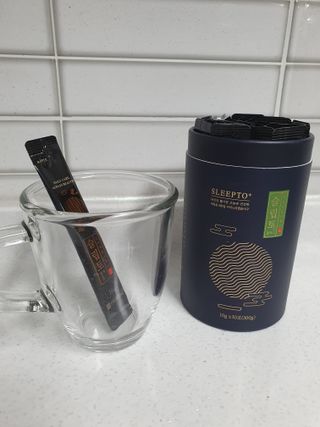 프리마인 자체 기업부설 연구소에서 찾아낸 건강한 수면의 비밀.  슬립토 플러스 30포 — 4점을 준 리뷰어가 2023년 5월 올린 사용 사진
