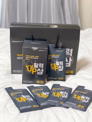 [이뮤니티플러스] 최고급녹용과 국내산 6년근 홍삼으로 활력업!!_ 활력UP삼 30포 1box — 5점을 준 리뷰어가 2022년 5월 올린 사용 사진