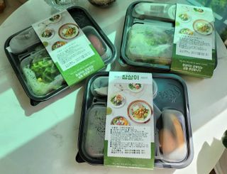 참살이도시락 작심삼일 샐러드도시락 3개 맛보기 새벽배송 또는 택배배송 — 5점을 준 리뷰어가 2021년 9월 올린 사용 사진