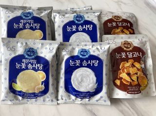 딜라이트 프로젝트  달콤한 눈꽃 간식세트( 눈꽃 솜사탕 / 레몬라임 솜사탕 / 달고나 총 7EA+스마트톡 증정) — 5점을 준 리뷰어가 2022년 5월 올린 사용 사진