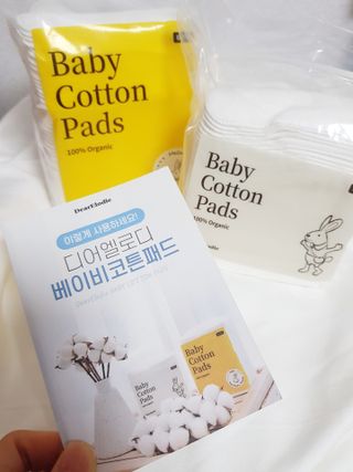 디어엘로디 프리미엄 유기농 유아 솜티슈 40매 3Pack +60매 1Pack 혼합형 — 5점을 준 리뷰어가 2021년 4월 올린 사용 사진