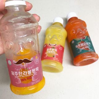 탐라원 제주의 맛, 몬딱주스 4종세트 - 한라봉몬딱주스, 천혜향몬딱주스, 청귤에이드, 당근몬딱주스 — 4.5점을 준 리뷰어가 2021년 8월 올린 사용 사진