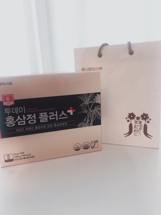 서울약사신협_투데이홍삼정플러스스틱_10g x 30포 — 5점을 준 리뷰어가 2021년 5월 올린 사용 사진