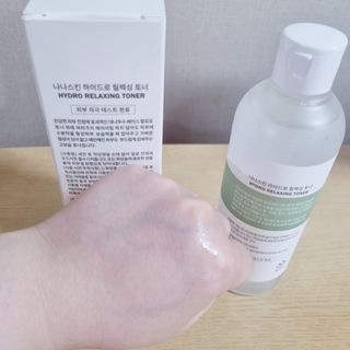 나나스킨 하이드로릴렉싱토너 — 5점을 준 리뷰어가 2021년 3월 올린 사용 사진