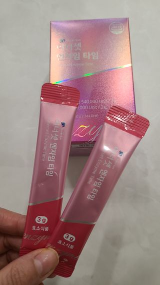 이너셋 엔자임 타임 1개월분, 3gX30포X1박스 곡물발효효소 유산균 — 5점을 준 리뷰어가 2023년 3월 올린 사용 사진