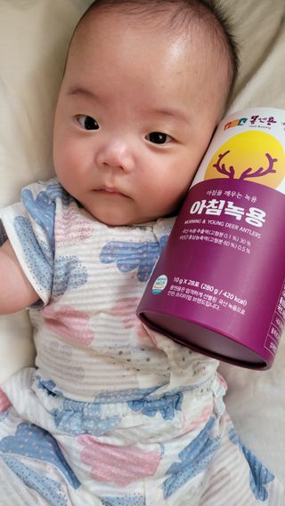 [몸엔용] 전국 이마트 런칭 신상, 아침을 깨우는 녹용 아침녹용 10g x 28포 — 4.5점을 준 리뷰어가 2021년 7월 올린 사용 사진