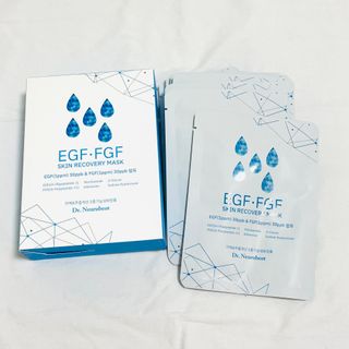 Dr.느루벗 느루벗 EGF FGF 스킨 리커버리 마스크 10장 — 5점을 준 리뷰어가 2021년 3월 올린 사용 사진