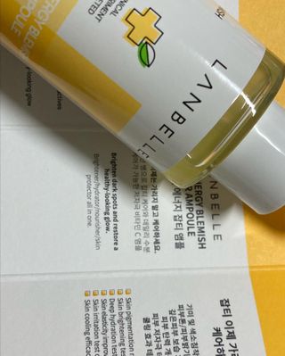 랑벨 비타 에너지 잡티 앰플 50ml 고농축 비타민, 저자극, 수분 촉촉, 미백 앰플 — 5점을 준 리뷰어가 2022년 4월 올린 사용 사진