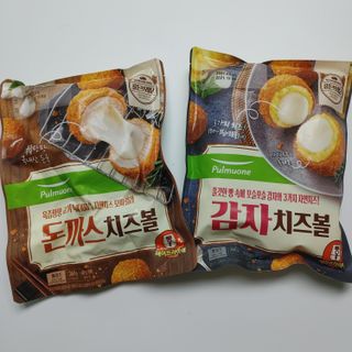 [풀무원] 치즈볼 2종-돈까스치즈볼, 감자치즈볼 — 5점을 준 리뷰어가 2021년 4월 올린 사용 사진