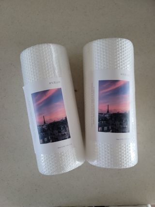 부직포나라 중금속유해물질ZERO 뜯어쓰는 주방 일회용수세미 60매 2매 — 5점을 준 리뷰어가 2022년 9월 올린 사용 사진