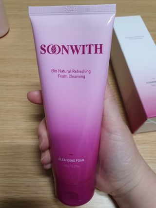 SOONWITH 바이오 내추럴 리프레싱 폼클렌징 — 4점을 준 리뷰어가 2021년 3월 올린 사용 사진